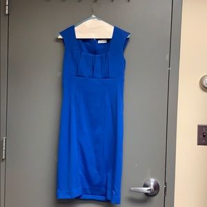 Sexy Calvin Klein Blue Sheath sleeveless dress